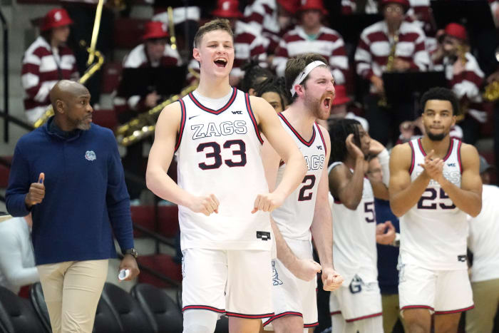 gonzaga bulldogs santa clara wcc basketball 202318
